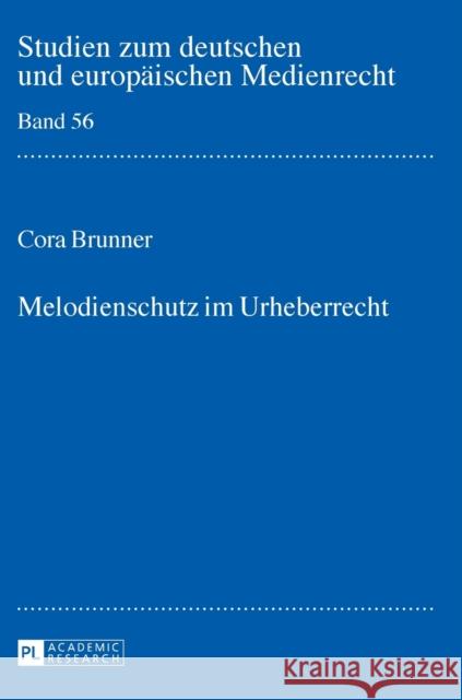 Melodienschutz Im Urheberrecht Fink, Udo 9783631644256 Peter Lang Gmbh, Internationaler Verlag Der W