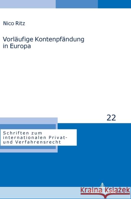 Vorläufige Kontenpfändung in Europa Stadler, Astrid 9783631648209