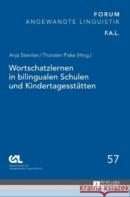 Wortschatzlernen in Bilingualen Schulen Und Kindertagesstaetten Göpferich, Susanne 9783631656488 Peter Lang Gmbh, Internationaler Verlag Der W