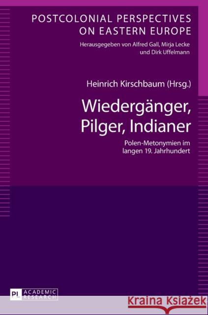 Wiedergaenger, Pilger, Indianer: Polen-Metonymien Im Langen 19. Jahrhundert Gall, Alfred 9783631659120 Peter Lang Gmbh, Internationaler Verlag Der W