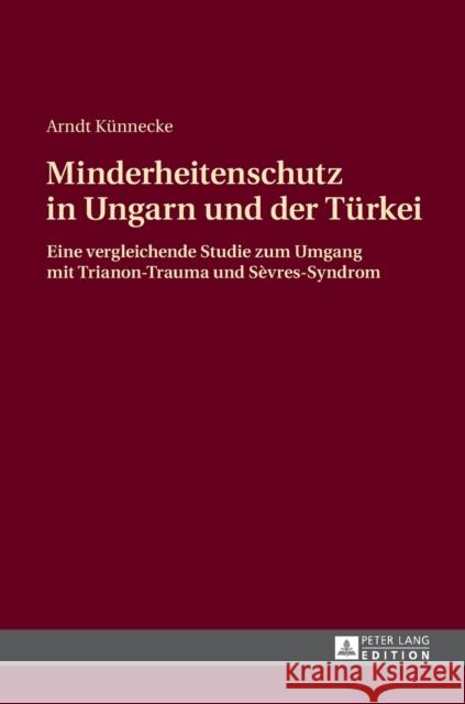 Minderheitenschutz in Ungarn Und Der Tuerkei: Eine Vergleichende Studie Zum Umgang Mit Trianon-Trauma Und Sèvres-Syndrom Künnecke, Arndt 9783631668597