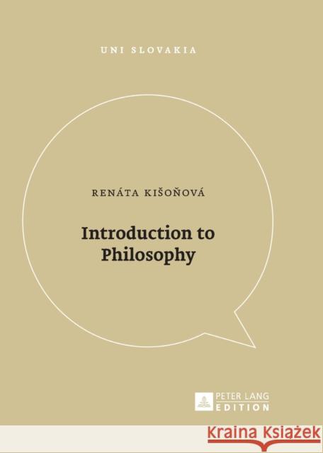 Introduction to Philosophy Renata Kisonova   9783631673676 Peter Lang AG