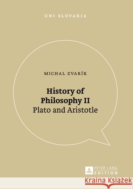 History of Philosophy II: Plato and Aristotle Veda 9783631674635 Peter Lang Gmbh, Internationaler Verlag Der W