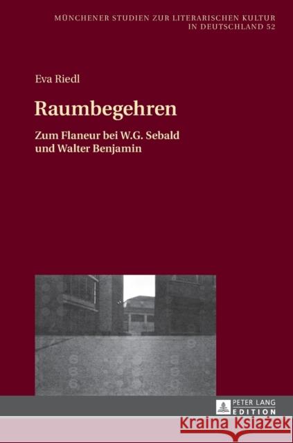 Raumbegehren; Zum Flaneur bei W.G. Sebald und Walter Benjamin Jahraus, Oliver 9783631677223