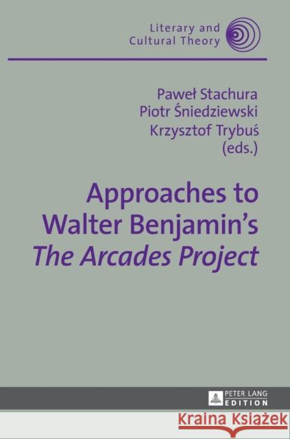 Approaches to Walter Benjamin's «The Arcades Project» Kalaga, Wojciech H. 9783631736371 Peter Lang Gmbh, Internationaler Verlag Der W