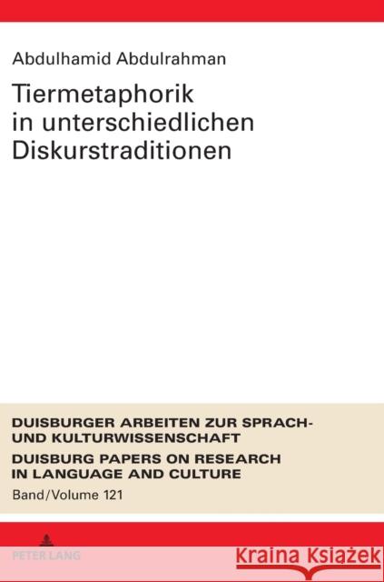 Tiermetaphorik in Unterschiedlichen Diskurstraditionen Ammon, Ulrich 9783631744857