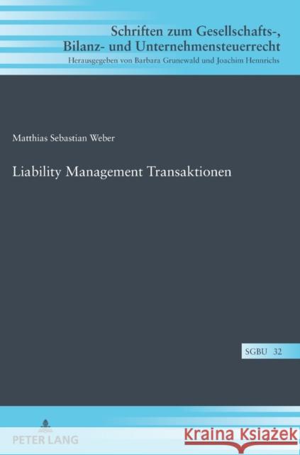 Liability Management Transaktionen Grunewald, Barbara 9783631778814