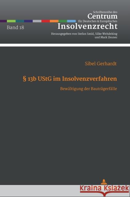 § 13b UStG im Insolvenzverfahren; Bewältigung der Bauträgerfälle Smid, Peter 9783631820049 Peter Lang Gmbh, Internationaler Verlag Der W