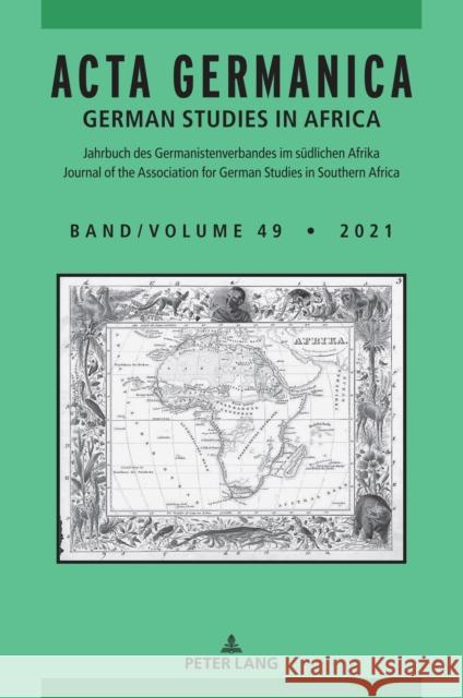 Acta Germanica: German Studies in Africa Cilliers van den Berg   9783631870792 Peter Lang AG