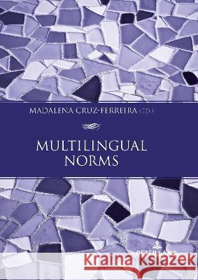 Multilingual Norms  9783631902790 Peter Lang