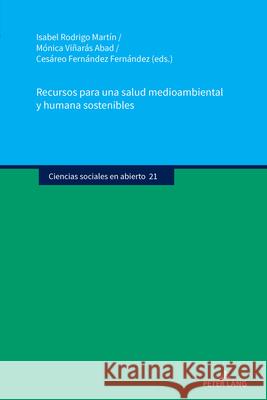 Recursos para una salud medioambiental y humana sostenibles  9783631916070 Peter Lang