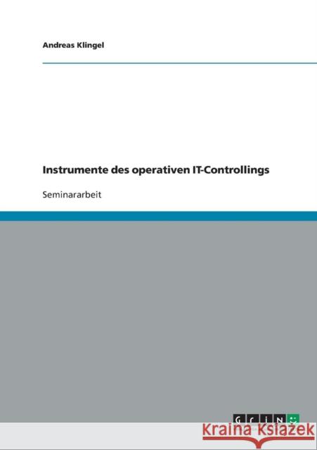 Instrumente des operativen IT-Controllings Andreas Klingel 9783638641210