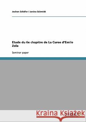 Etude du 6e chapitre de La Curee d'Emile Zola Schäfer, Jochen 9783638658539 Grin Verlag