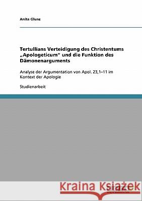 Tertullians Verteidigung des Christentums 