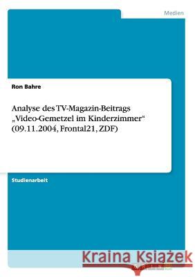 Analyse des TV-Magazin-Beitrags 