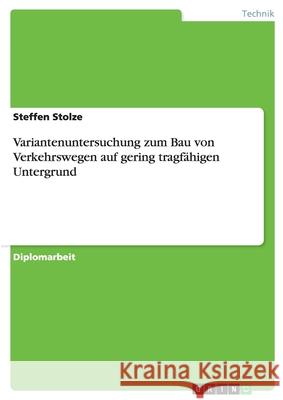 Variantenuntersuchung zum Bau von Verkehrswegen auf gering tragfähigen Untergrund Steffen Stolze 9783638706728