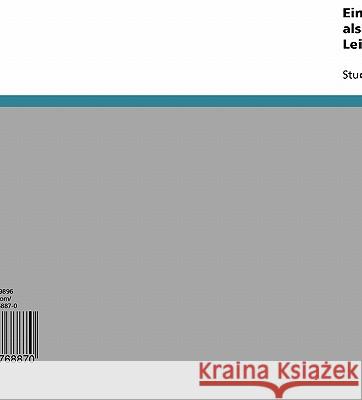 Einführung in koordinative Fähigkeiten als generalisierte körperliche Leistungsvoraussetzungen David Distelmann 9783638768870 Grin Verlag