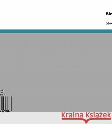 Bindung längerfristiger Konsequenzen Mareike B 9783638790864 Grin Verlag