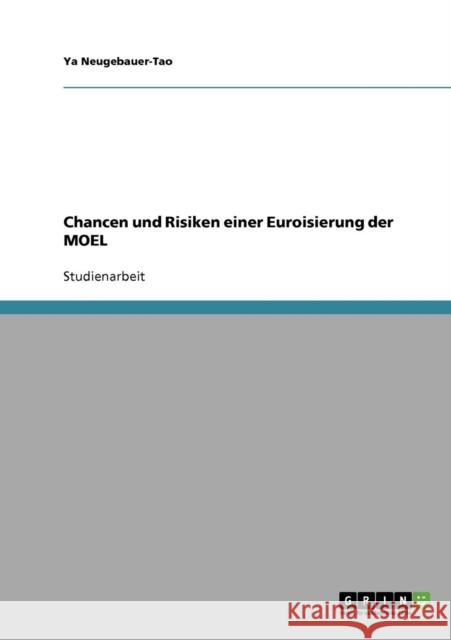 Chancen und Risiken einer Euroisierung der MOEL Ya Neugebauer-Tao 9783638795579 Grin Verlag