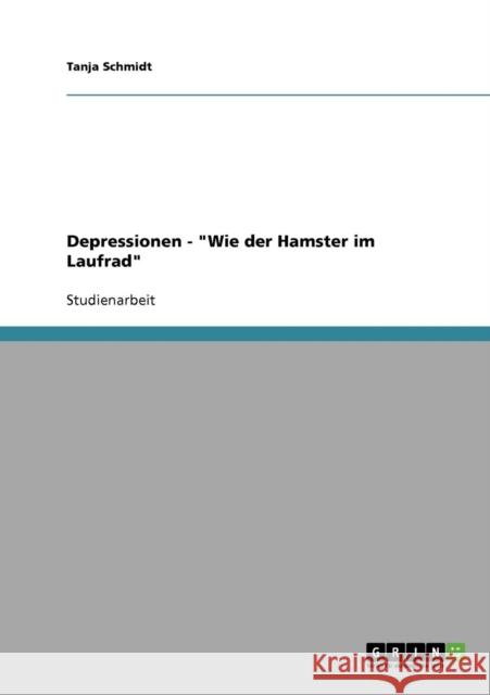 Depressionen - Wie der Hamster im Laufrad Tanja Schmidt 9783638835213