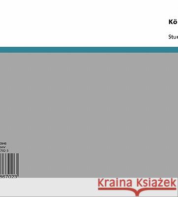 Körperbilder von Frauen und Männern Sandra Thillmann 9783638867023 Grin Verlag