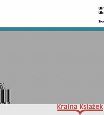 Ulrich von Singenberg, Lied 35 - Übersetzung und Analyse Sandra M 9783638929288 Grin Verlag