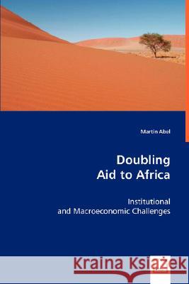 Doubling Aid to Africa Martin Abel 9783639017083