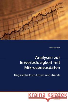 Analysen zur Erwerbslosigkeit mit Mikrozensusdaten : Ungleichheitsstrukturen und -trends Wolter, Felix 9783639020359 VDM Verlag Dr. Müller