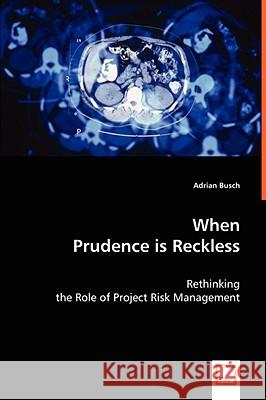 When Prudence Is Reckless Adrian Busch 9783639027327 VDM Verlag