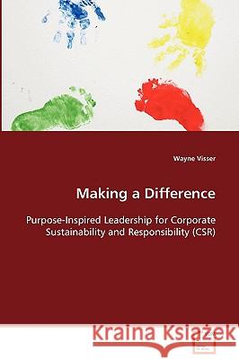 Making a Difference Wayne Visser 9783639071887 VDM Verlag