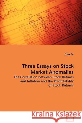 Three Essays on Stock Market Anomalies Ding Du 9783639079302