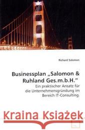 Businessplan  Salomon : Ein praktischer Ansatz für die Unternehmensgründung im Bereich IT-Consulting. Salomon, Richard 9783639123883