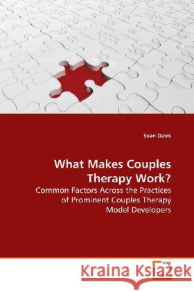 What Makes Couples Therapy Work? : Common Factors Across the Practices of Prominent  Couples Therapy Model Developers Davis, Sean 9783639154504