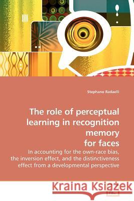 The role of perceptual learning in recognition memory for faces Radaelli, Stephano 9783639164527