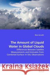 The Amount of Liquid Water in Global Clouds : Differences Between Satellite Measurements and Estimates From Combined Surface In Situ Observations Horváth, Ákos 9783639171358