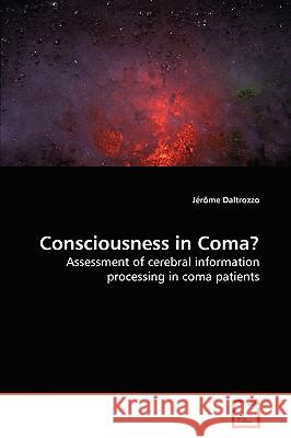 Consciousness in Coma? Jrme Daltrozzo 9783639172294 VDM Verlag