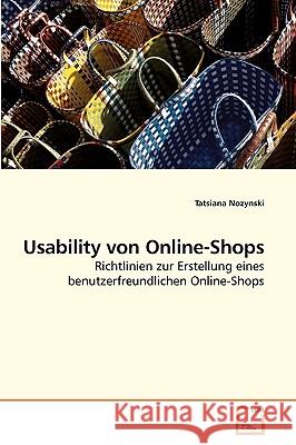 Usability von Online-Shops Tatsiana Nozynski 9783639235593 VDM Verlag