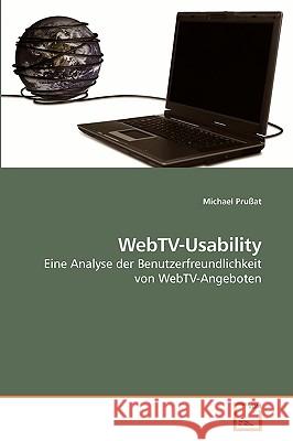 WebTV-Usability Michael Pruat 9783639244939 VDM Verlag