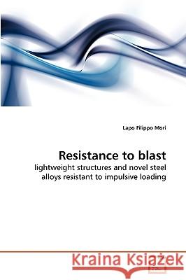 Resistance to blast Lapo Filippo Mori 9783639261165