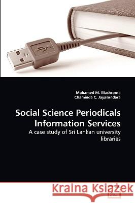 Social Science Periodicals Information Services Mohamed M. Mashroofa Chaminda C 9783639269048 VDM Verlag