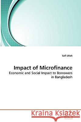Impact of Microfinance Safi Ullah 9783639271010 VDM Verlag