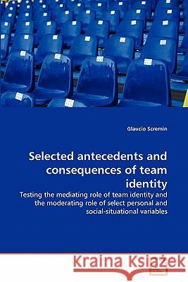 Selected antecedents and consequences of team identity Scremin, Glaucio 9783639274509 VDM Verlag
