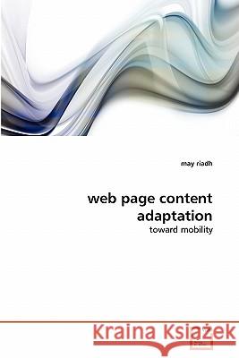 web page content adaptation Riadh, May 9783639279016 VDM Verlag