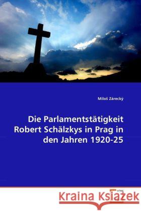 Die Parlamentstätigkeit Robert Schälzkys in Prag in den Jahren 1920-25 Zárecký, Milo 9783639302394 VDM Verlag Dr. Müller