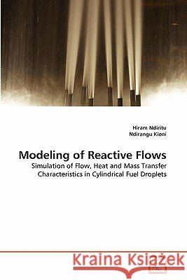 Modeling of Reactive Flows Hiram Ndiritu Ndirangu Kioni 9783639304060