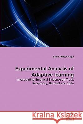 Experimental Analysis of Adaptive learning Naqvi, Simin Akhter 9783639313130 VDM Verlag