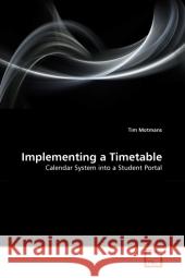 Implementing a Timetable Tim Motmans 9783639335361