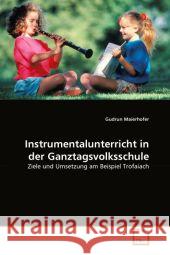 Instrumentalunterricht in der Ganztagsvolksschule Maierhofer, Gudrun 9783639336313