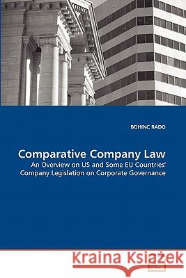 Comparative Company Law Bohinc Rado 9783639342512 VDM Verlag