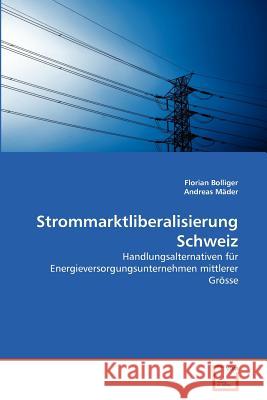 Strommarktliberalisierung Schweiz Florian Bolliger Andreas M 9783639364392 VDM Verlag